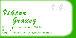 viktor grausz business card